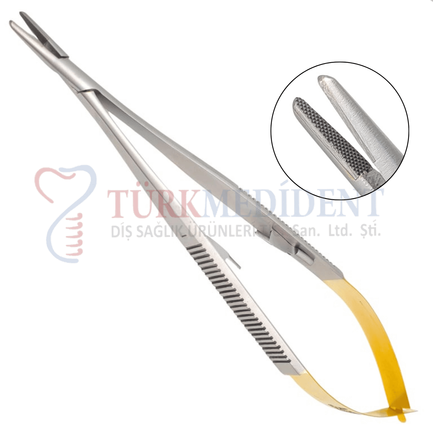 Castroviejo Needle Holder with TC Inserts 18cm Straight