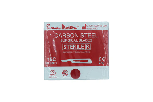 Carbon Steel Surgical blades (100blades) 15c Swann-morton