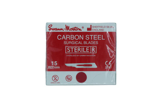Carbon Steel Surgical blades (100blades) 15 Swann-morton